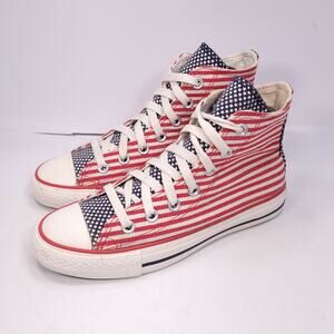 Converse All Star Athletic Sneaker Shoe Womens Size 6 Mens Size 4 122177F Red